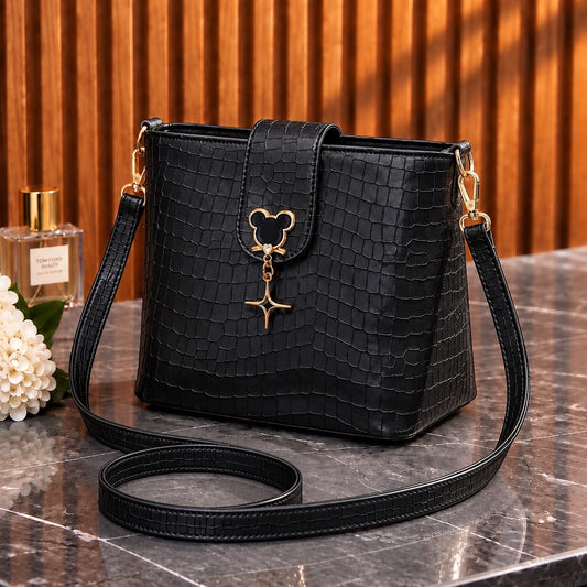 Luxury Crocodile Texture Cross Body Bag