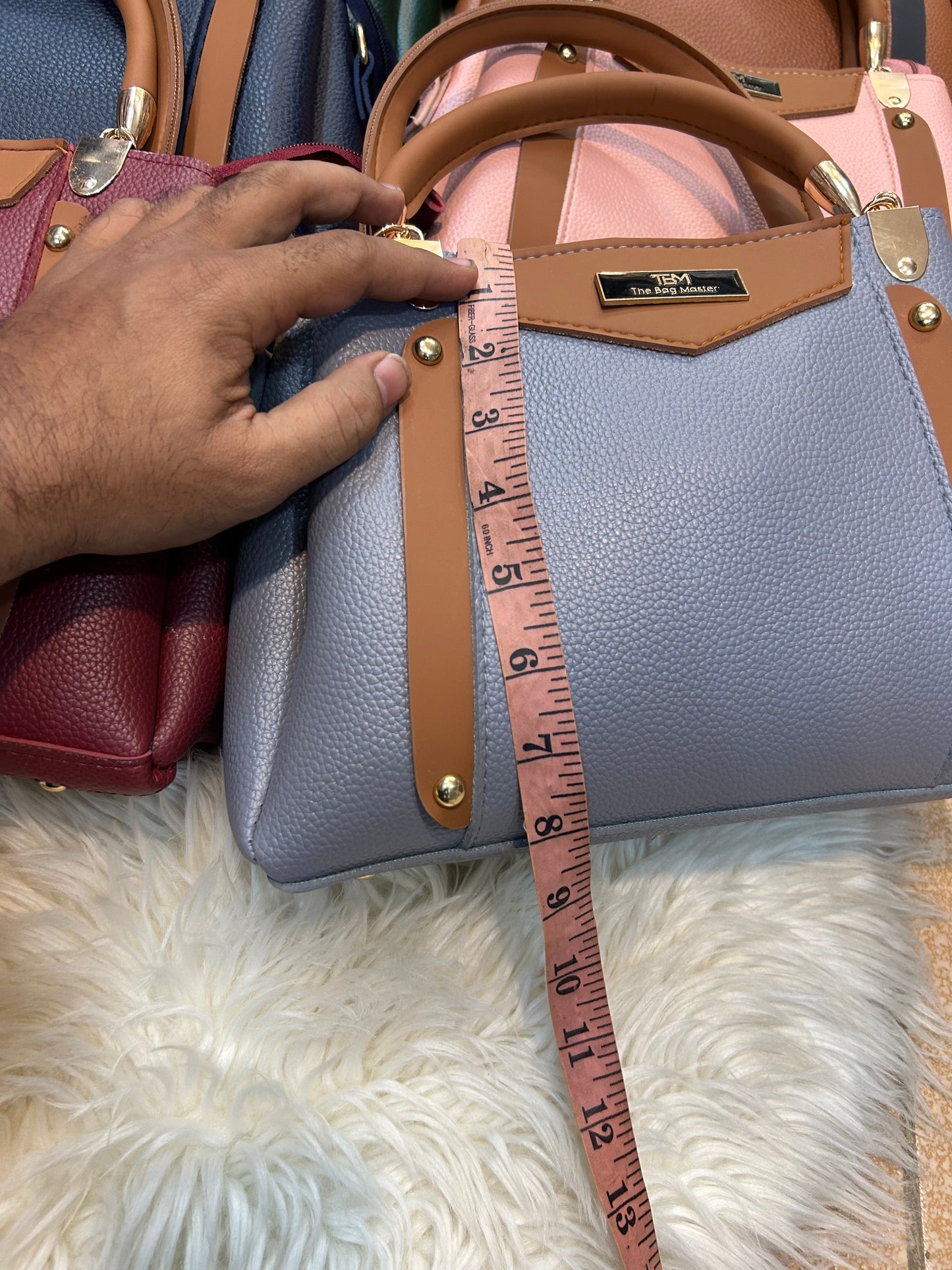TBM The Bag Master Premium Handbags With Long Belt