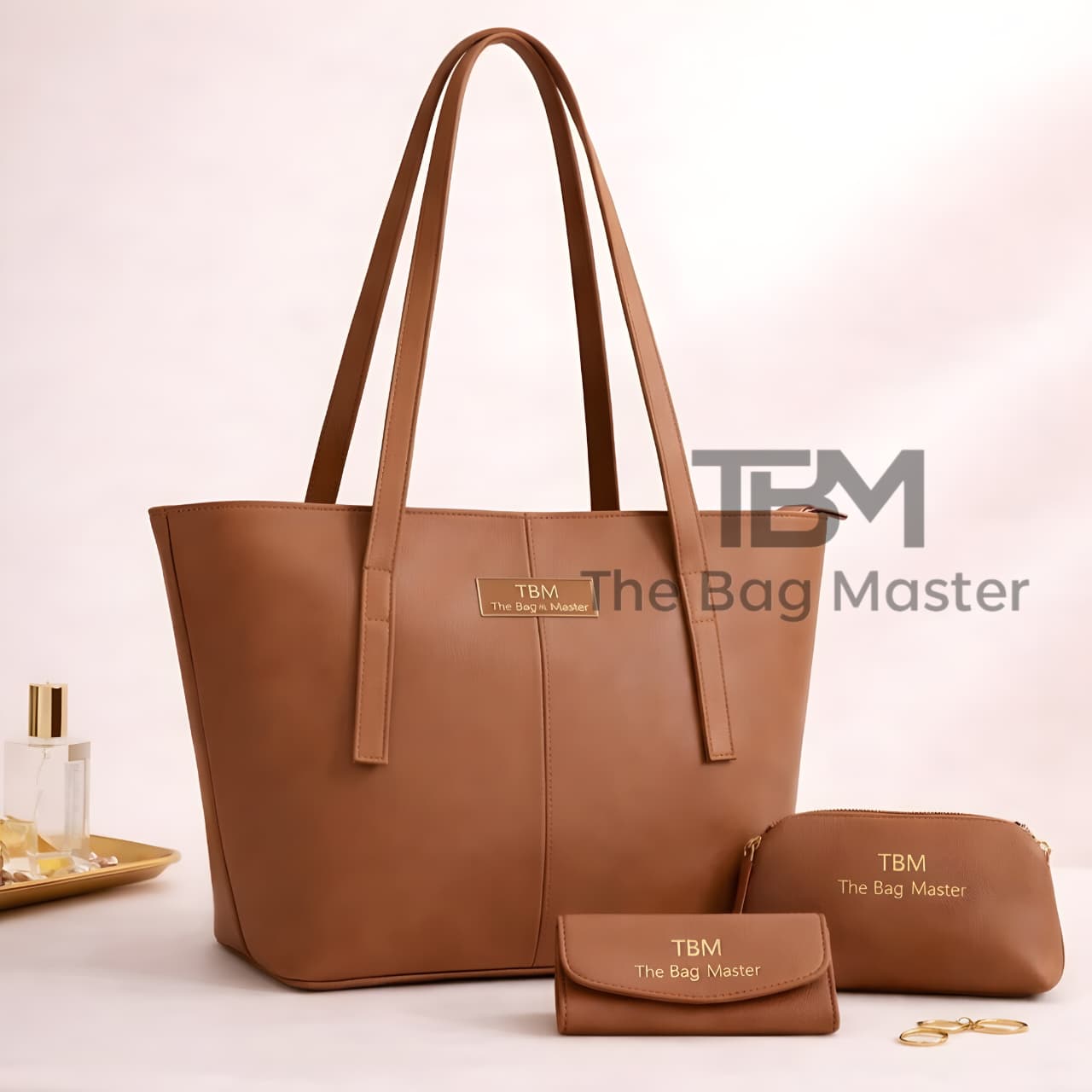High Quality 3 Piece Tote Bags With Cloud bag And Wallet