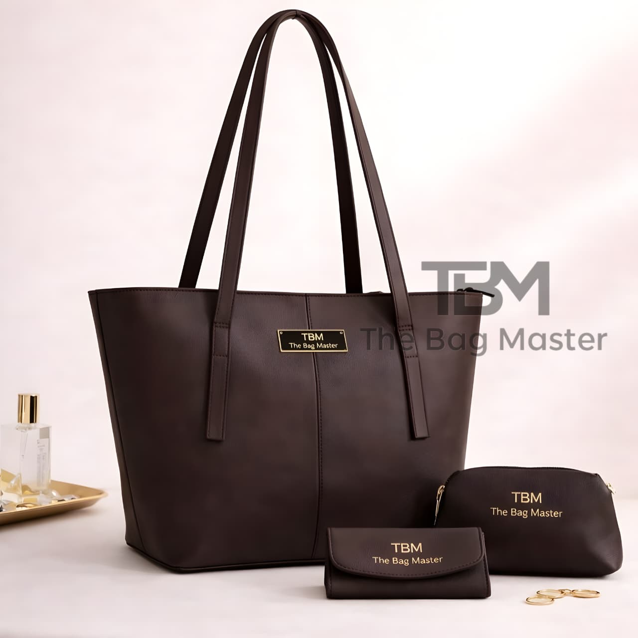 High Quality 3 Piece Tote Bags With Cloud bag And Wallet