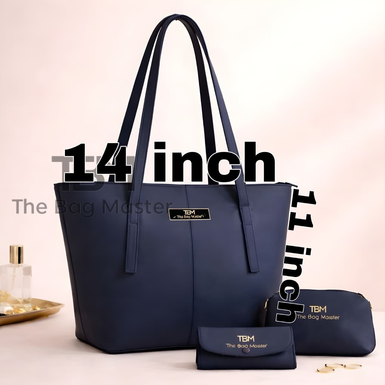 High Quality 3 Piece Tote Bags With Cloud bag And Wallet