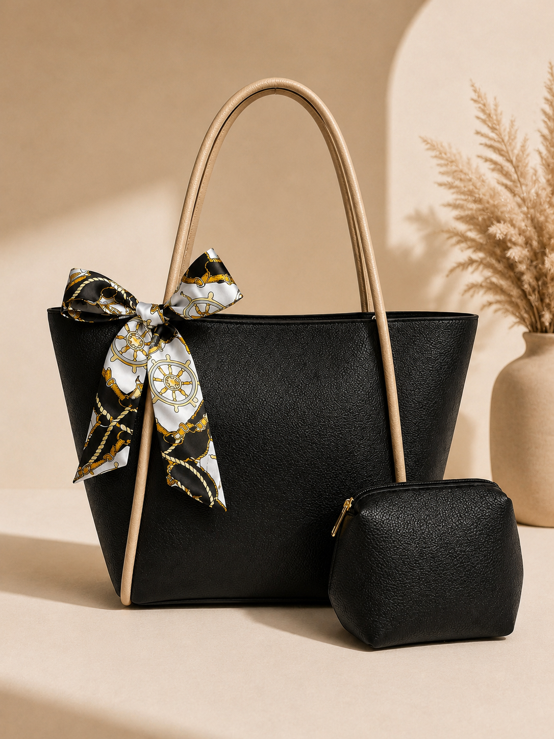 TBM Premium 2 Pc Tote With Ribbon