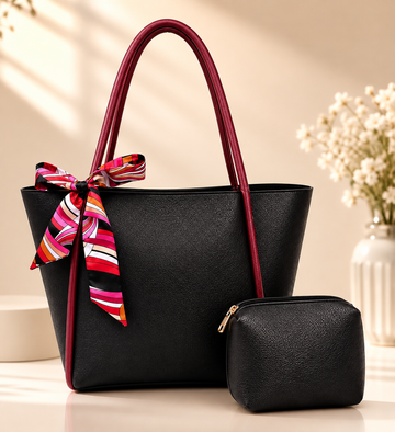 TBM Premium 2 Pc Tote With Ribbon