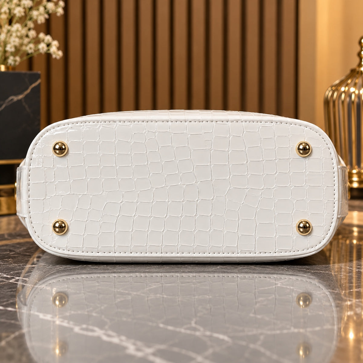 Luxury Crocodile Texture Cross Body Bag