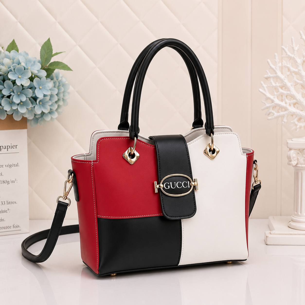 Tbm Guess Multi Handbag With Long Belt