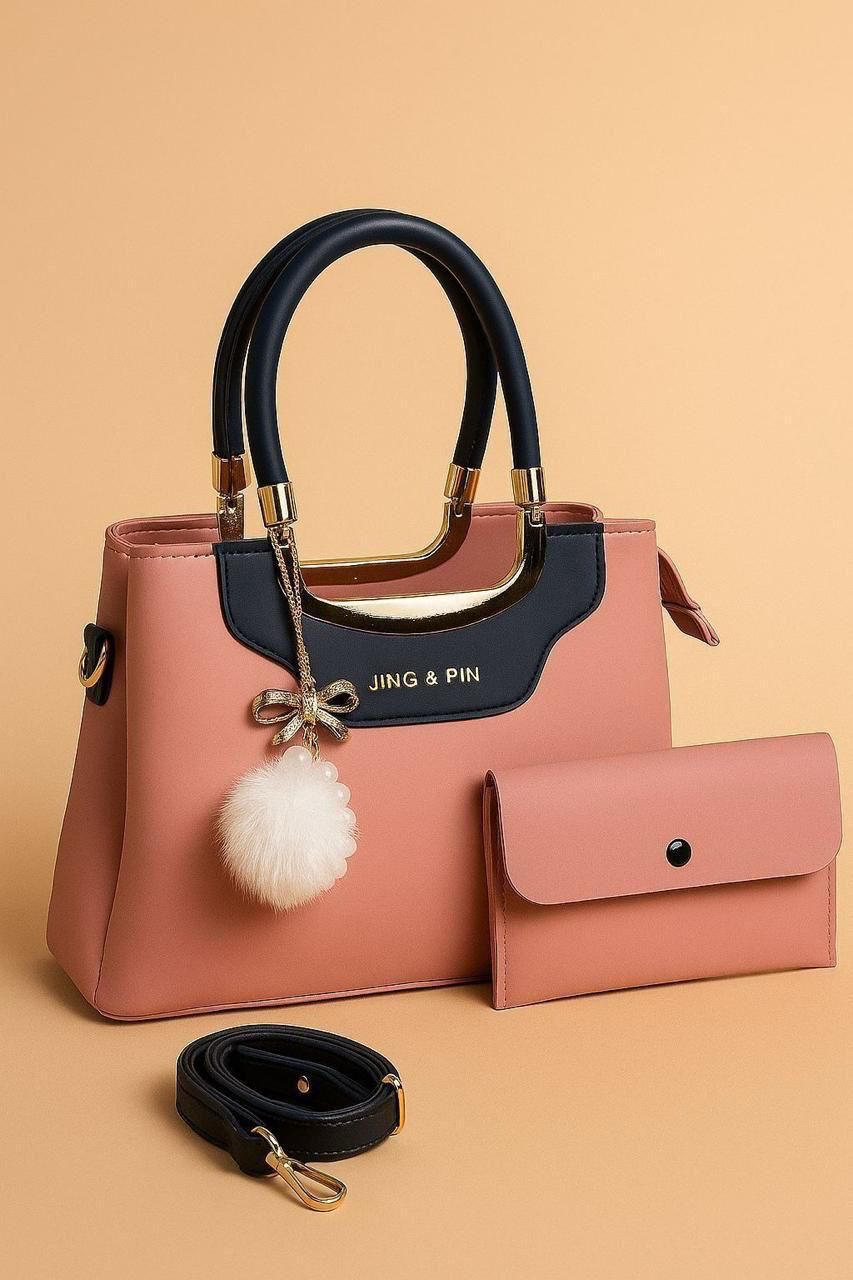 TBM JING & PIN Premium 3-Piece Handbag & Wallet Set