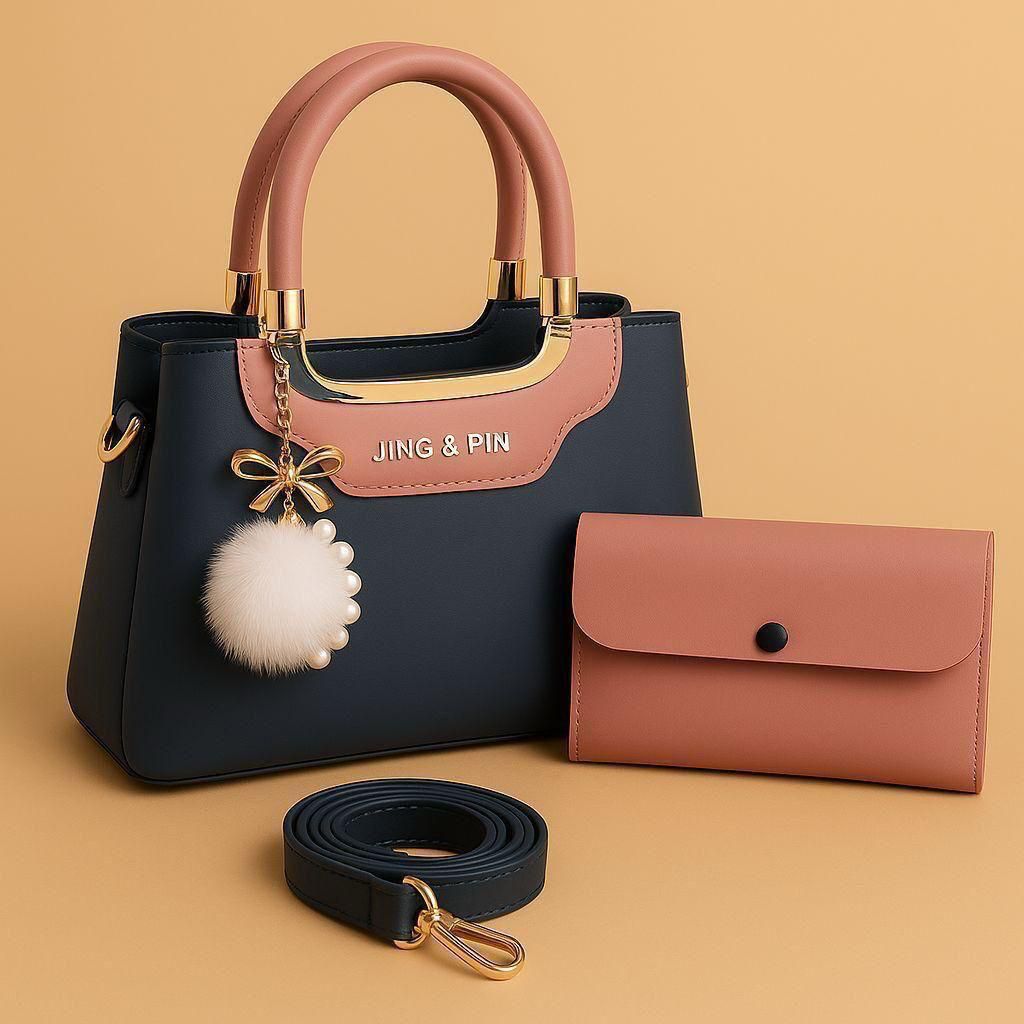 TBM JING & PIN Premium 3-Piece Handbag & Wallet Set