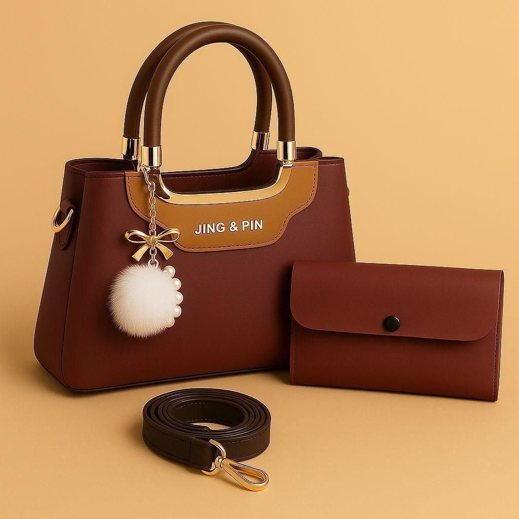 TBM JING & PIN Premium 3-Piece Handbag & Wallet Set