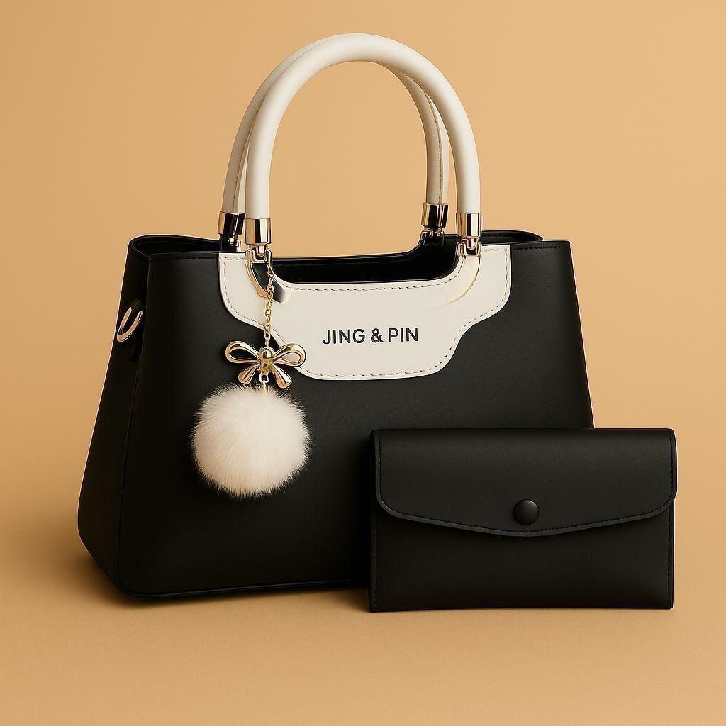 TBM JING & PIN Premium 3-Piece Handbag & Wallet Set