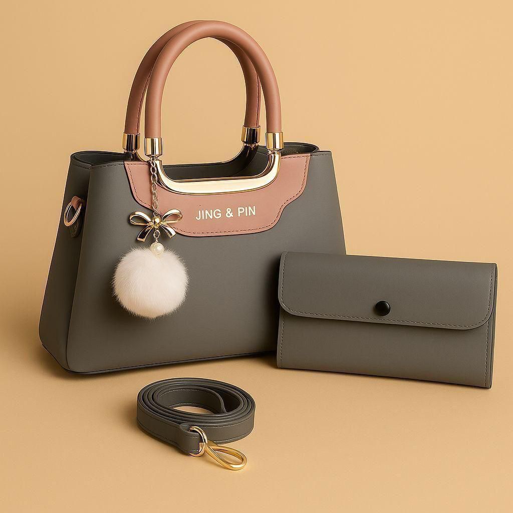 TBM JING & PIN Premium 3-Piece Handbag & Wallet Set