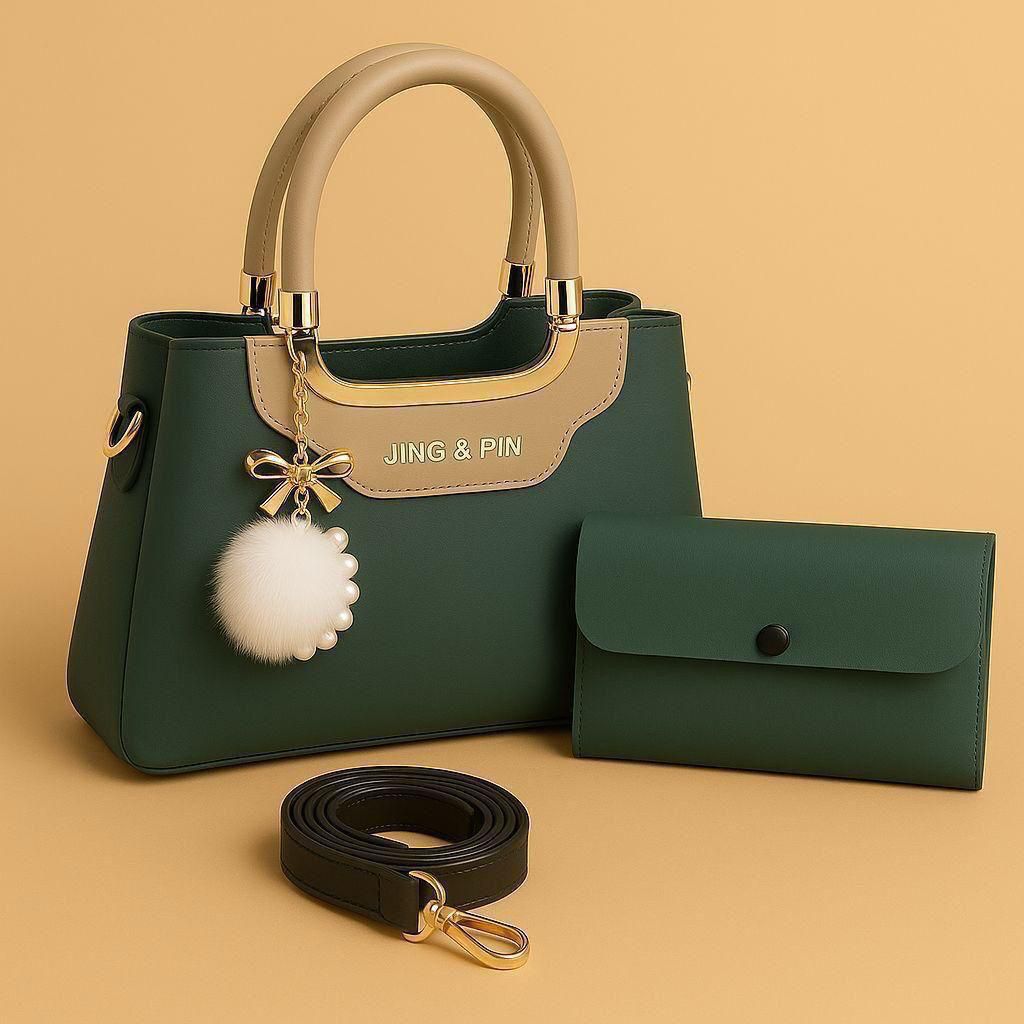 TBM JING & PIN Premium 3-Piece Handbag & Wallet Set