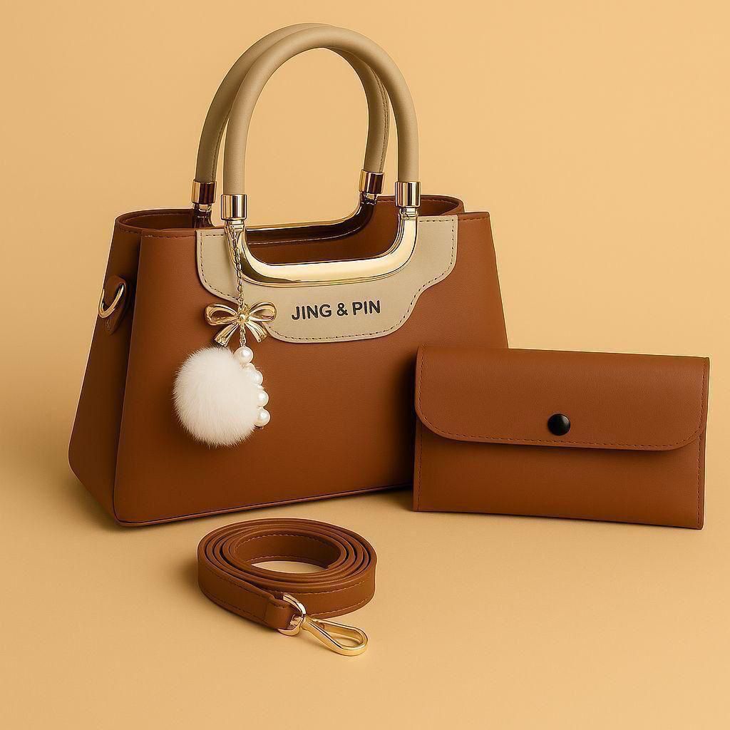 TBM JING & PIN Premium 3-Piece Handbag & Wallet Set