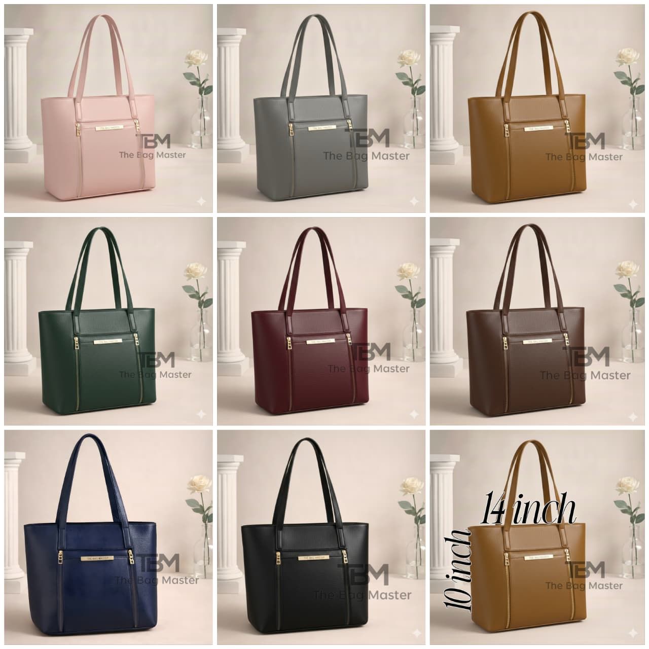 TBM Signature Quilted 3-Piece Handbag & Accessory Set