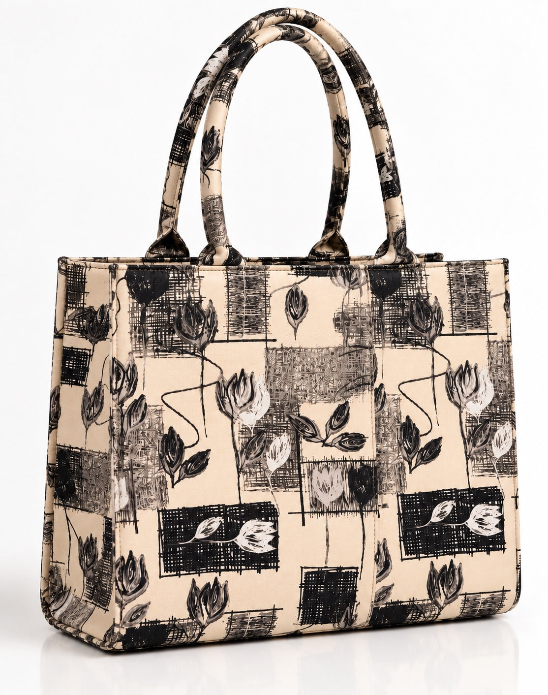 Floral Canvas Tote Bag