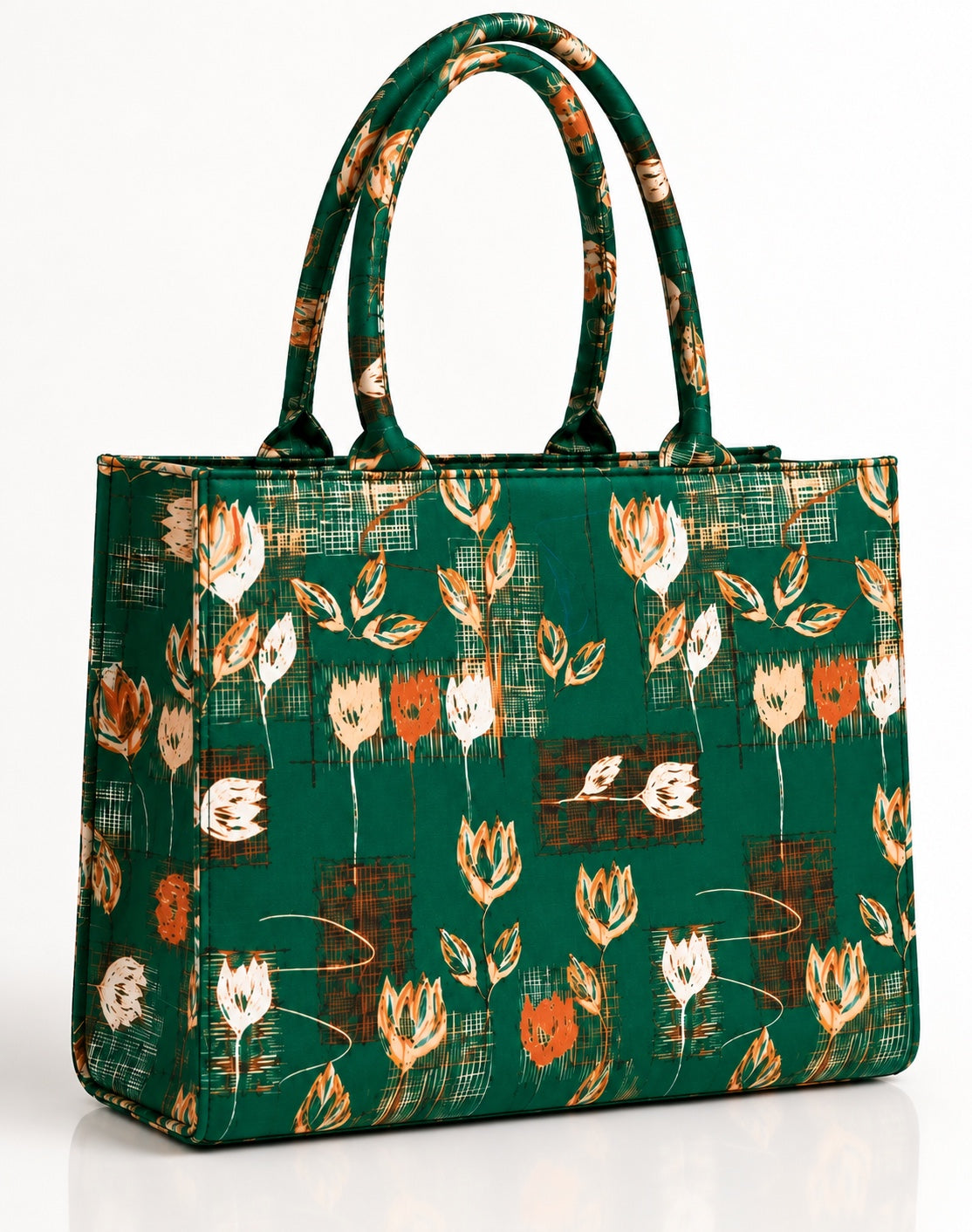 Floral Canvas Tote Bag