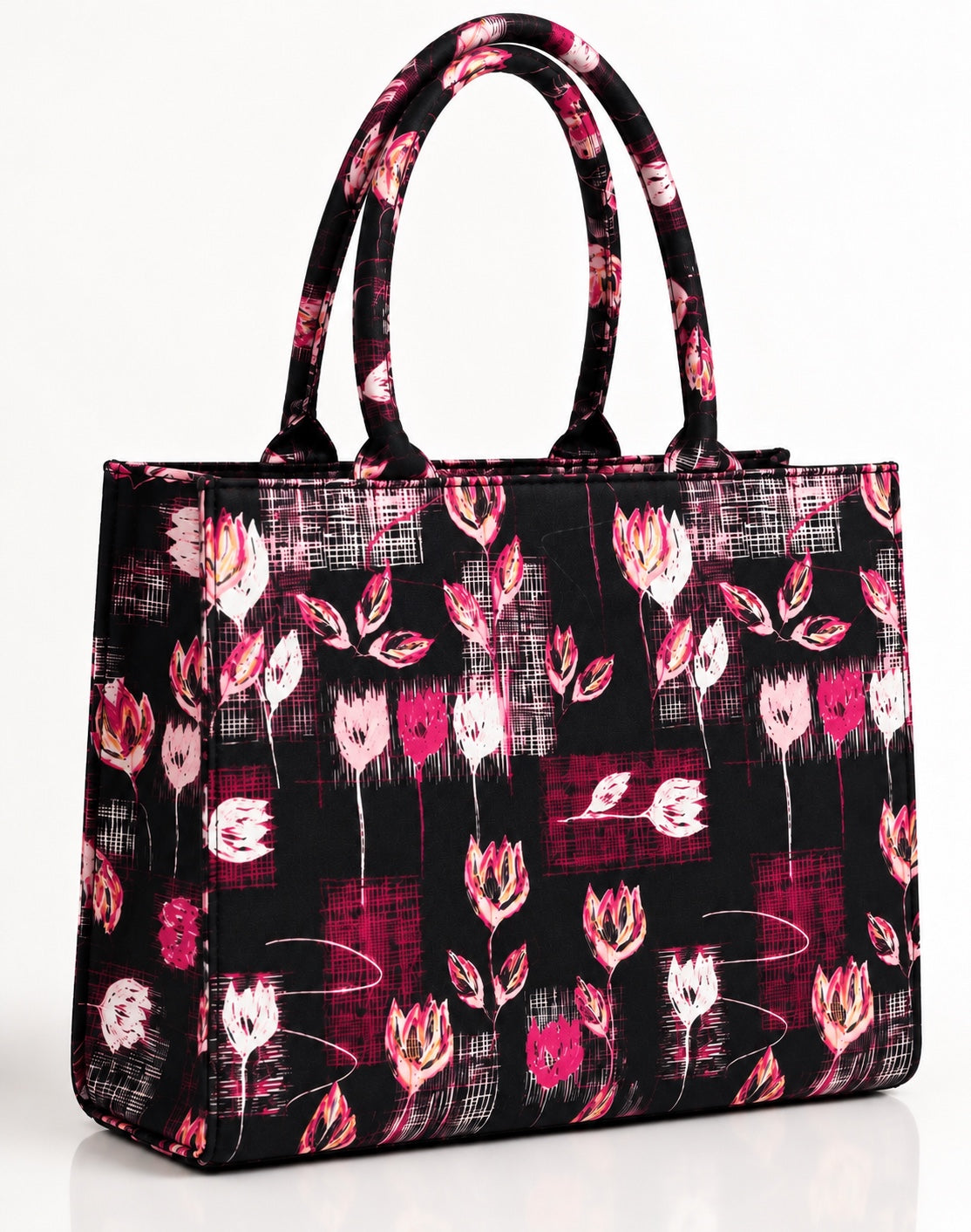 Floral Canvas Tote Bag