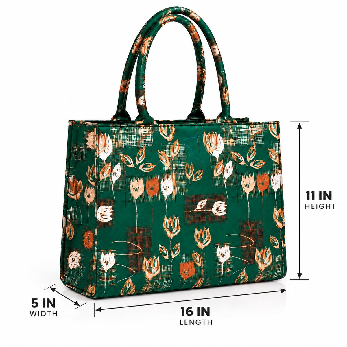 Floral Canvas Tote Bag