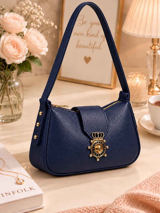 Royal Crown Lock Shoulder Bag