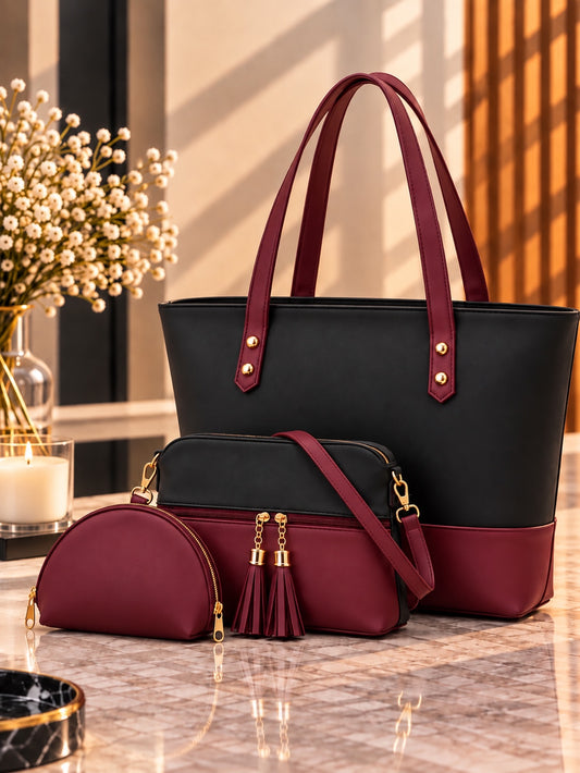 Tbm Luxe 3-Piece Tote Bag Set